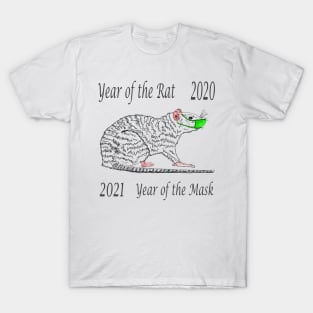 Year of the Rat Funny Covid 19 Mask T-Shirt